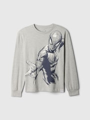 Gap Grey Marvel Spider-Man Graphic T-Shirt (4-13yrs) - Image 1 of 2