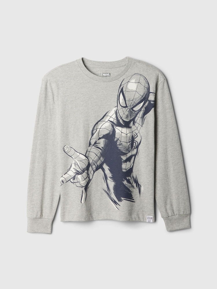 Gap Grey Marvel Spider-Man Graphic T-Shirt (4-13yrs) - Image 1 of 2