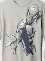 Gap Grey Marvel Spider-Man Graphic T-Shirt (4-13yrs) - Image 2 of 2