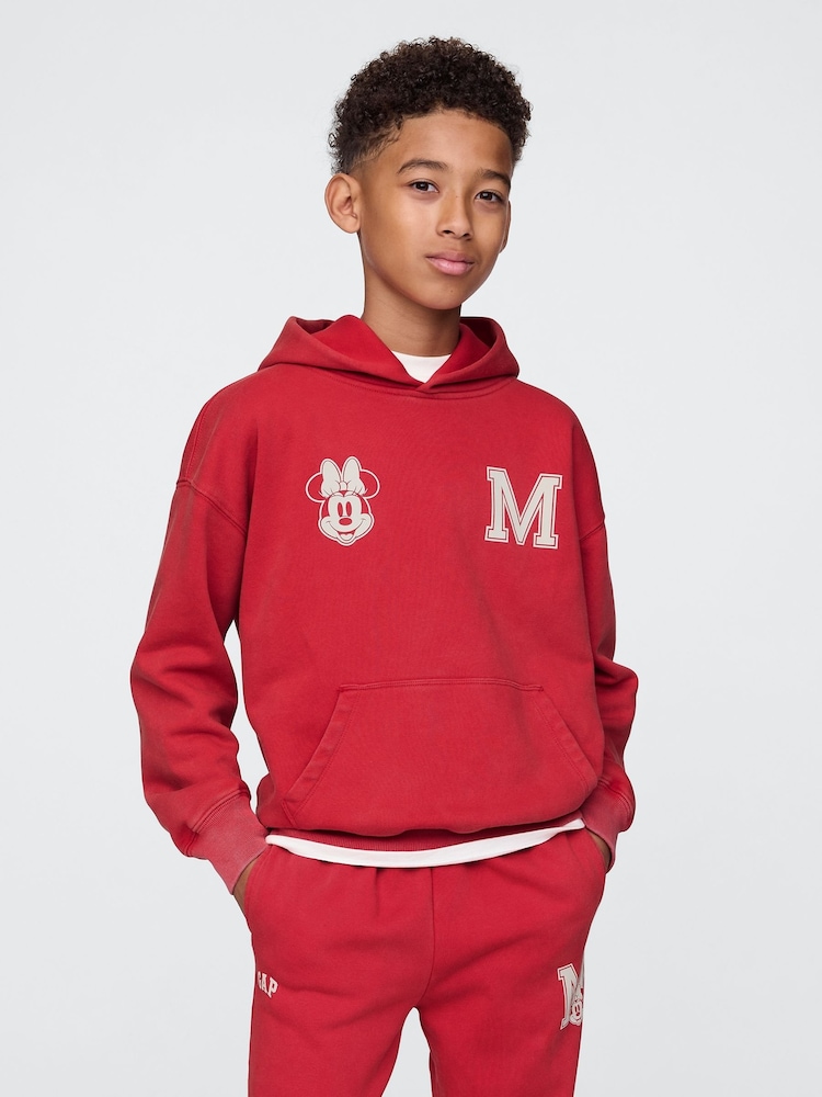 Gap Red Disney Vintage Soft Logo Hoodie (4-13yrs) - Image 1 of 4