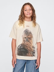 Бежевый Чубакка - футболка с принтом Gap Star Wars (4-13лет) - Изображение 1 из 5