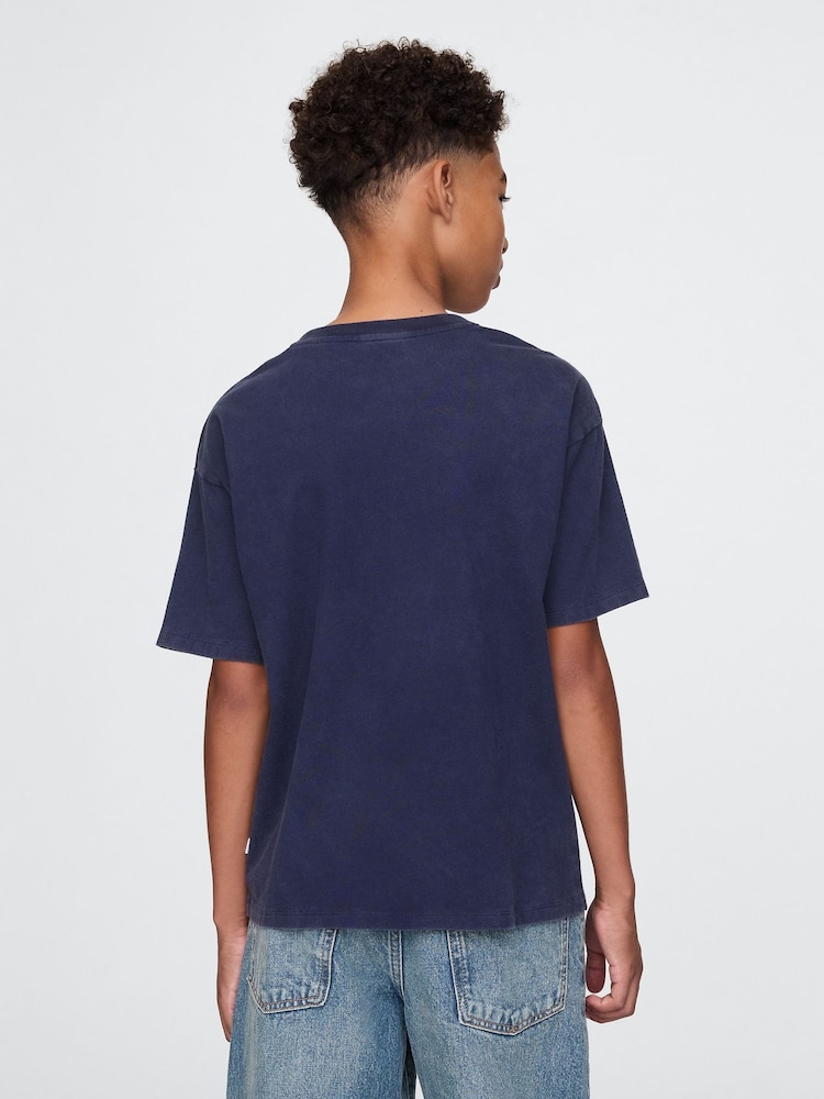 Gap Navy Blue Stormtrooper Star Wars Graphic T-Shirt (4-13yrs) - Image 2 of 5 Gap Navy Blue Stormtrooper Star Wars Graphic T-Shirt (4-13yrs) - Image 2 of 5