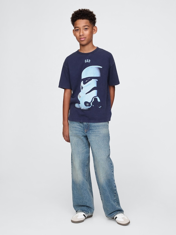 Gap Navy Blue Stormtrooper Star Wars Graphic T-Shirt (4-13yrs) - Image 3 of 5