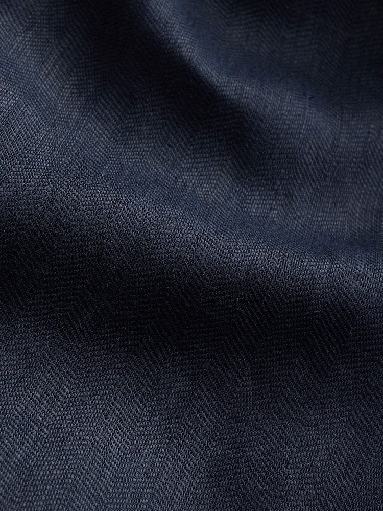 Navy N Premium 100% Linen Blazer - Image 8 of 8