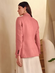 Pink N Premium 100% Linen Blazer - Image 4 of 8