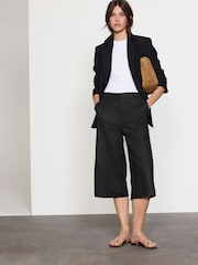 Schwarz - Jort – Tailored-Fit-Shorts mit hohem Leinenanteil - Image 1 of 7