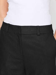 Schwarz - Jort – Tailored-Fit-Shorts mit hohem Leinenanteil - Image 4 of 7