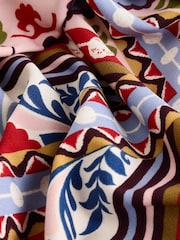 Multi Tile Print Long Sleeve V-Neck Jersey Blouse - Image 9 of 9