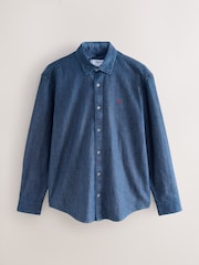 Blue Long Sleeve Denim Shirt - Image 6 of 8