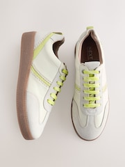 Neutral Forever Comfort® Leather Chunky Sole Lace-Up Trainers - Image 1 of 10