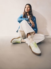 Neutral Forever Comfort® Leather Chunky Sole Lace-Up Trainers - Image 3 of 10