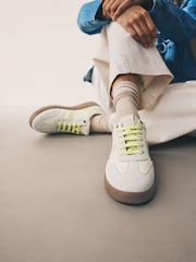 Neutral Forever Comfort® Leather Chunky Sole Lace-Up Trainers - Image 4 of 10
