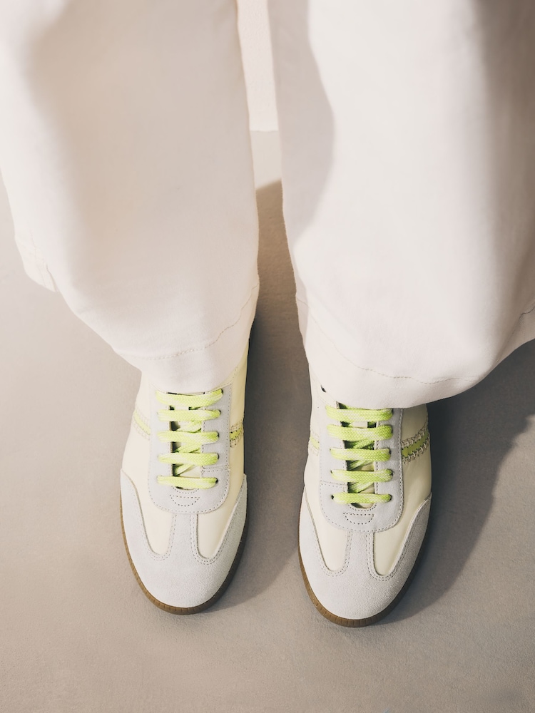 Neutral Forever Comfort® Leather Chunky Sole Lace-Up Trainers - Image 5 of 10