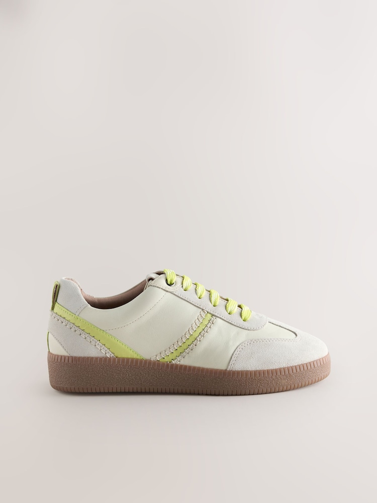 Neutral Forever Comfort® Leather Chunky Sole Lace-Up Trainers - Image 8 of 10