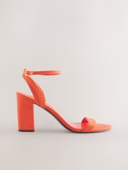 Orange Standard/Wide Fit Forever Comfort® Block Heel Sandals - Image 2 of 5