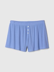 Azul - Pantalones cortos de pijama acanalados de Gap - Imagen 3 de 3