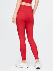 Gap Red High Waisted Power Stretch Full Length Pocket Leggings - Image 2 of 4