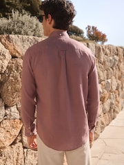 Mauve Lilla - Signature 100{Lin Langermet Skjorter - Bilde 3 av 8