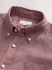 Mauve Lilla - Signature 100{Lin Langermet Skjorter - Bilde 8 av 8