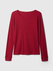 Gap Red Waffle Pyjama T-Shirt - Image 4 of 4