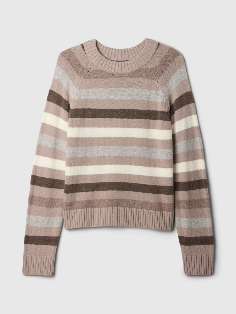 Gap Brown Stripe CashSoft Crew Neck Jumper - Image 5 of 5