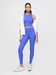 Gap Blue Full Length High Waisted Power Stretch Leggings - Image 1 of 8