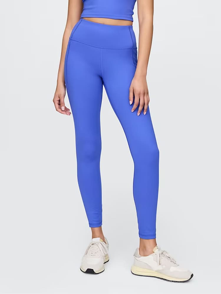 Gap Blue Full Length High Waisted Power Stretch Leggings - Image 2 of 8