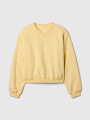Gap Yellow Vintage Oversized  V-Neck Sweatshirt - Image 4 of 4