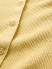 Amarillo - Cárdigan tipo polo con diseño acanalado de CashSoft de Gap - Imagen 5 de 5