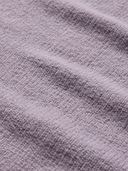 Morado - Suéter de punto acanalado con cuello redondo Cashsoft de Gap - Imagen 4 de 5