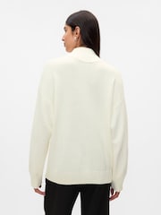 Gap Beige CashSoft Oversized Mock Neck Jumper - Image 2 of 3