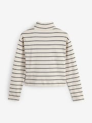 Gap Cream Long Sleeve Heavyweight Jersey Turtleneck Top - Image 2 of 3