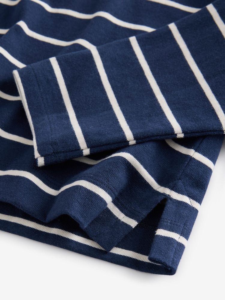 Gap Navy Blue Long Sleeve Heavyweight Jersey Turtleneck Top - Image 3 of 3