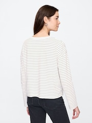 Gap White Long Sleeve Favourite T-Shirt - Image 2 of 5