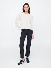 Gap White Long Sleeve Favourite T-Shirt - Image 3 of 5