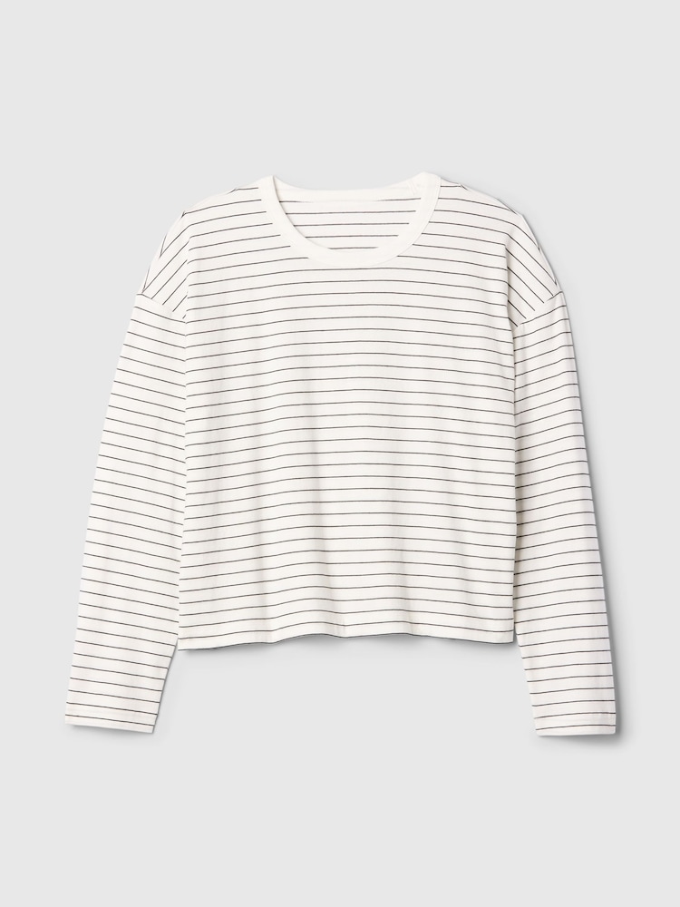 Gap White Long Sleeve Favourite T-Shirt - Image 5 of 5
