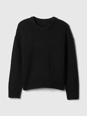Gap Black Soft Touch Cotton Crew Neck Jumper - Image 4 of 4