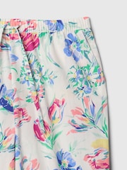 Gap White/Blue Floral Trouser Cotton Poplin Pyjama Bottoms - Image 4 of 4