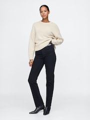 Gap Cream Soft Touch Cotton Crew Neck Jumper - Image 3 of 5