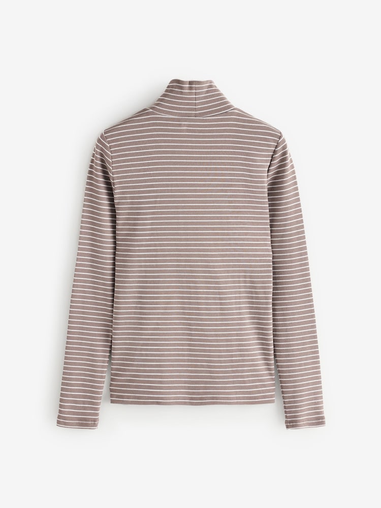Gap Brown Long Sleeve Turtle Neck Top - Image 2 of 4