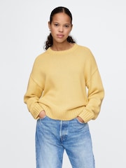 Gap Yellow Soft Touch Cotton Crew Neck Jumper - Image 1 of 5