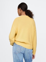 Gap Yellow Soft Touch Cotton Crew Neck Jumper - Image 2 of 5