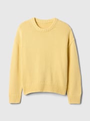 Gap Yellow Soft Touch Cotton Crew Neck Jumper - Image 4 of 5