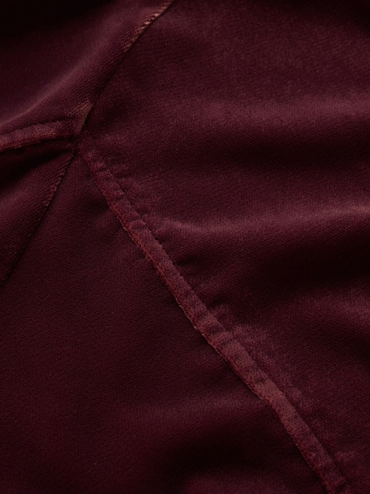 Gap Red Velvet Midi Slip Dress - Image 5 of 5