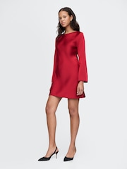 Gap Red Satin Mini Dress - Image 3 of 5