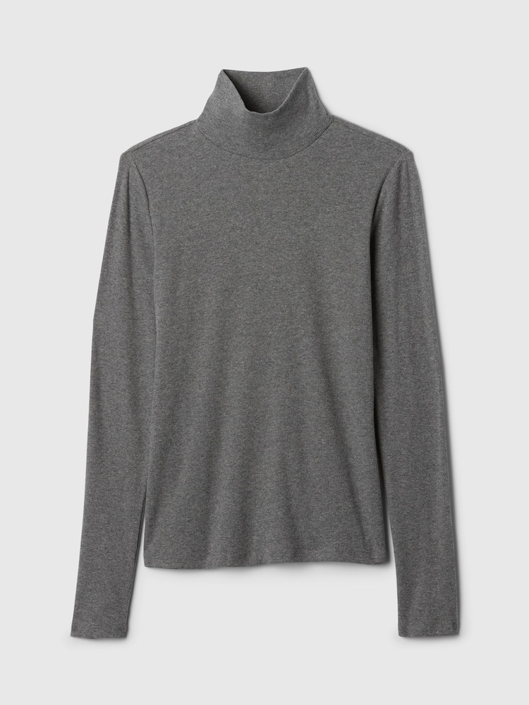 Gap Grey Long Sleeve Turtle Neck Top - Image 5 of 5