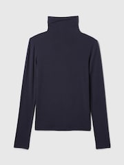 Gap Blue Featherweight Turtle Neck Long Sleeve Top - Image 4 of 4
