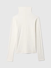 Gap White Featherweight Turtle Neck Long Sleeve Top - Image 4 of 4