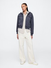 Sudadera oversize utilitaria con capucha y cremallera de Gap - Imagen 3 de 5
