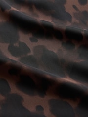 Gap Brown Leopard Print Satin Mini Dress - Image 5 of 5